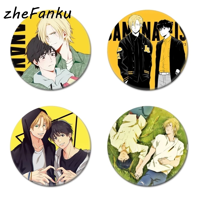 Манга Akimi Yoshida Банановая рыба Okumura Eiji значок косплея Ash брошь с рысью Pins Мультяшные