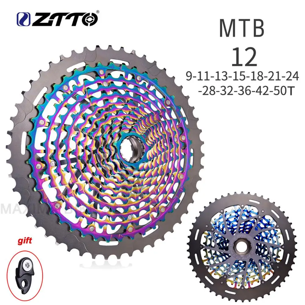 Кассета ZTTO MTB 9T 50T Ультралегкая кассета Ultimate XD Rainbow K7 375 г 12 В ulт s звездочка 1299