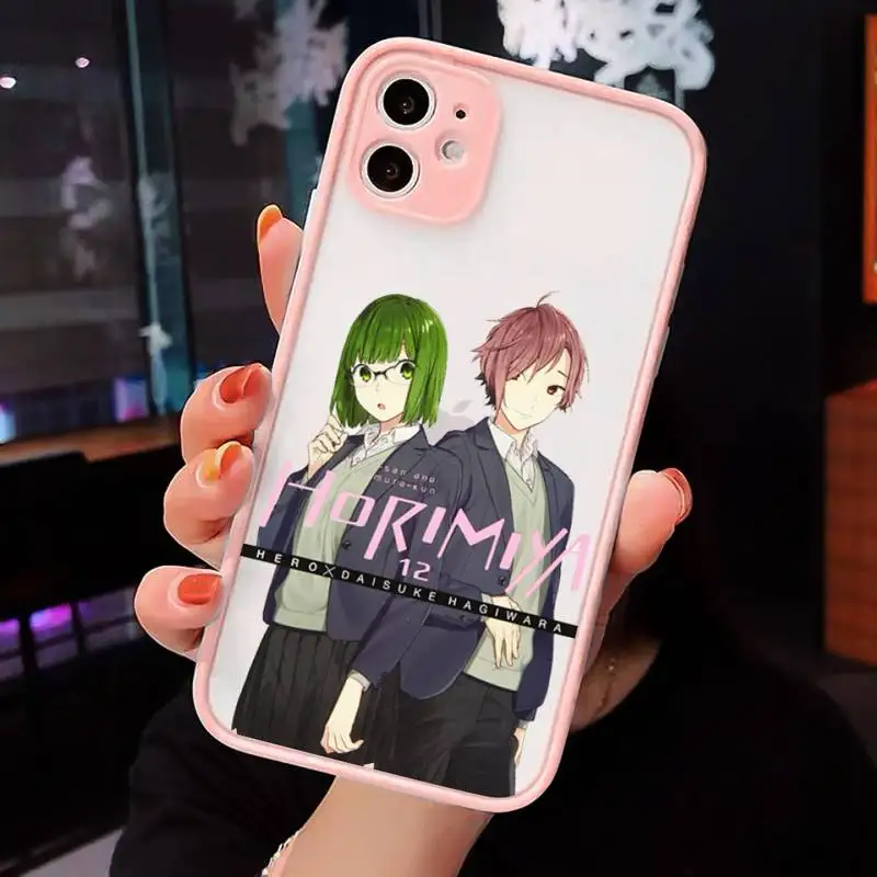 

Anime Horimiya Phone Case Matte Transparent for iPhone 7 8 11 12 s mini pro X XS XR MAX Plus cover funda
