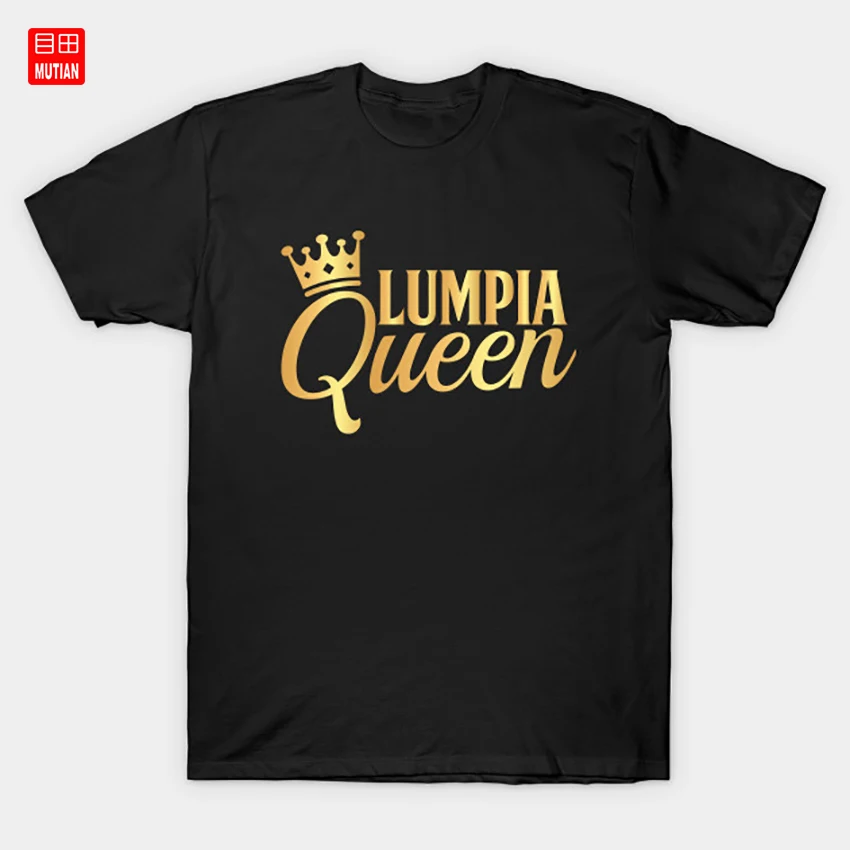 Подарочная футболка Lumpia Queen Филиппины Pinoy Adobo культура Азии я пиной пиньона