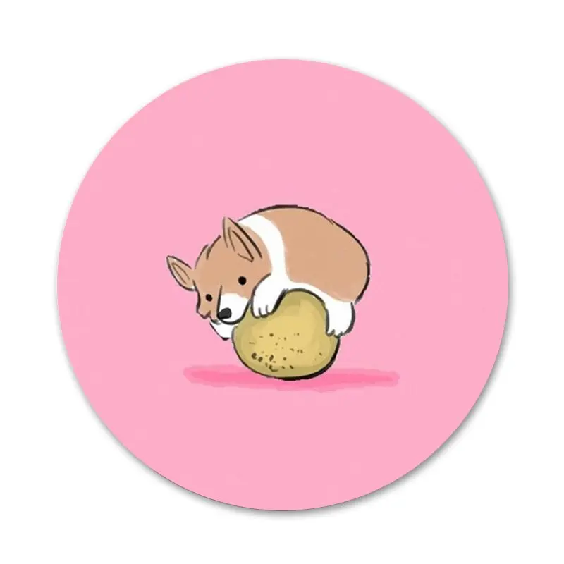 58 мм с животными Косплей Shiba Лисья Секретная служба (Inu значок брошь заколка