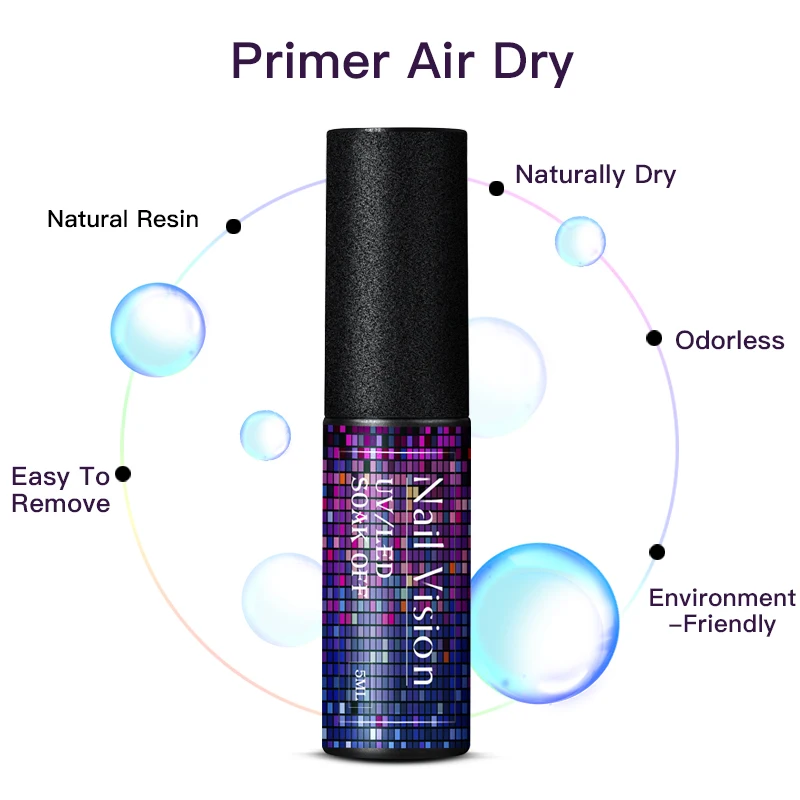 Быстросохнущий гель-праймер для ногтей Vision 5 мл базовый праймер не требуется УФ