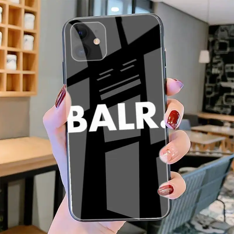 

Phone Case Tempered Glass For Iphone6plus 6S 7 7plus 8 X XS XSmax XR 11 12 Pro Max 12mini Luxury Brand BALR