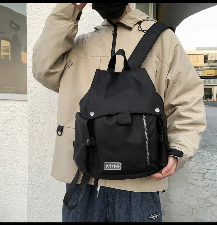 

PB012 Korean casual schoolbag male high school college students simple and versatile campus travel backpack