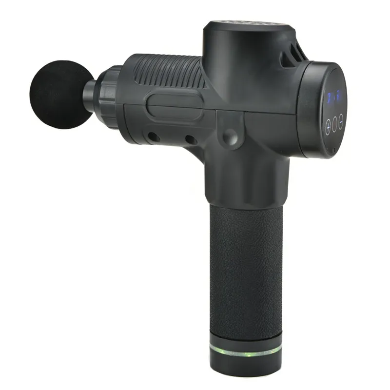 Подробная информация о 30-скоростном массажном пистолете с ЖК-дисплеем ударный