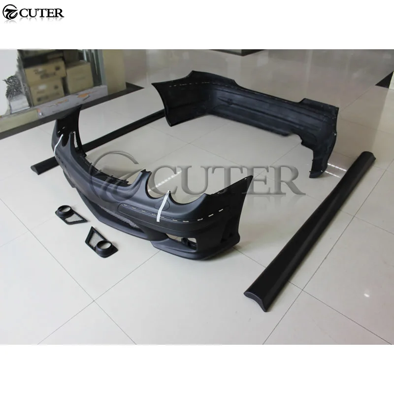 W209 Clk63 Amg Style Car Body Kit Frp Передний бампер Задний Боковые юбки Фартук для Benz Clk500 Clk280 03-09