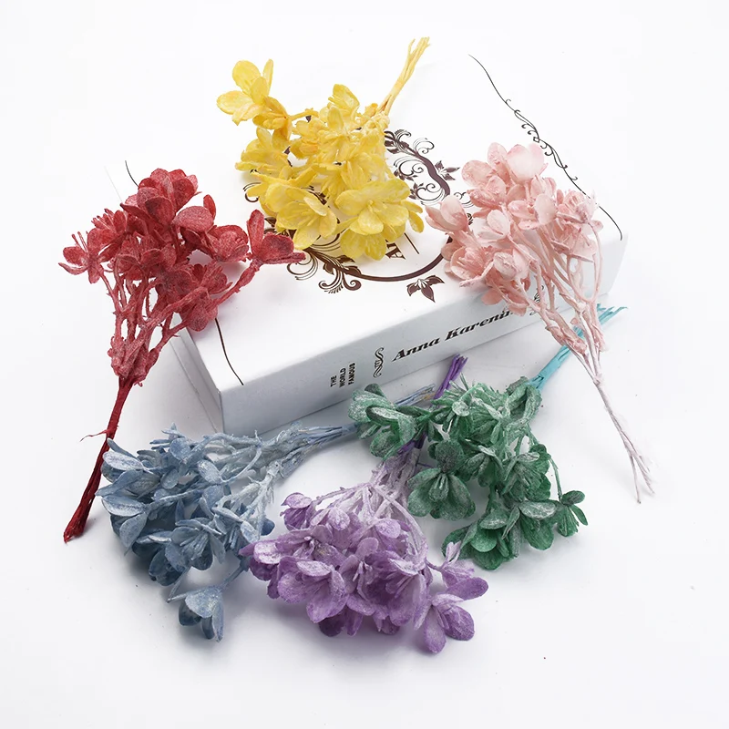 6 шт. листья эвкалипта свадебный декоративный цветочный венок шелковые вазы для