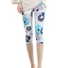 Женские брюки для фитнеса INDJXND, летние мягкие короткие капри до щиколотки с принтом в клетку и в полоску