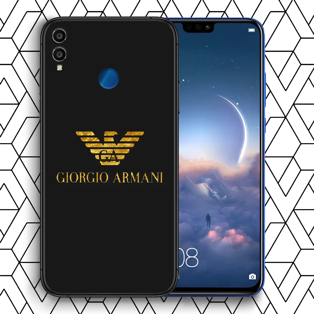 

giorgioe Italy luxury brand Phone Case For Huawei Honor 6A 7A 7C 8 8A 8X 9 9X 10 10i 20 Lite Pro Play black Back 3D Cover Trend