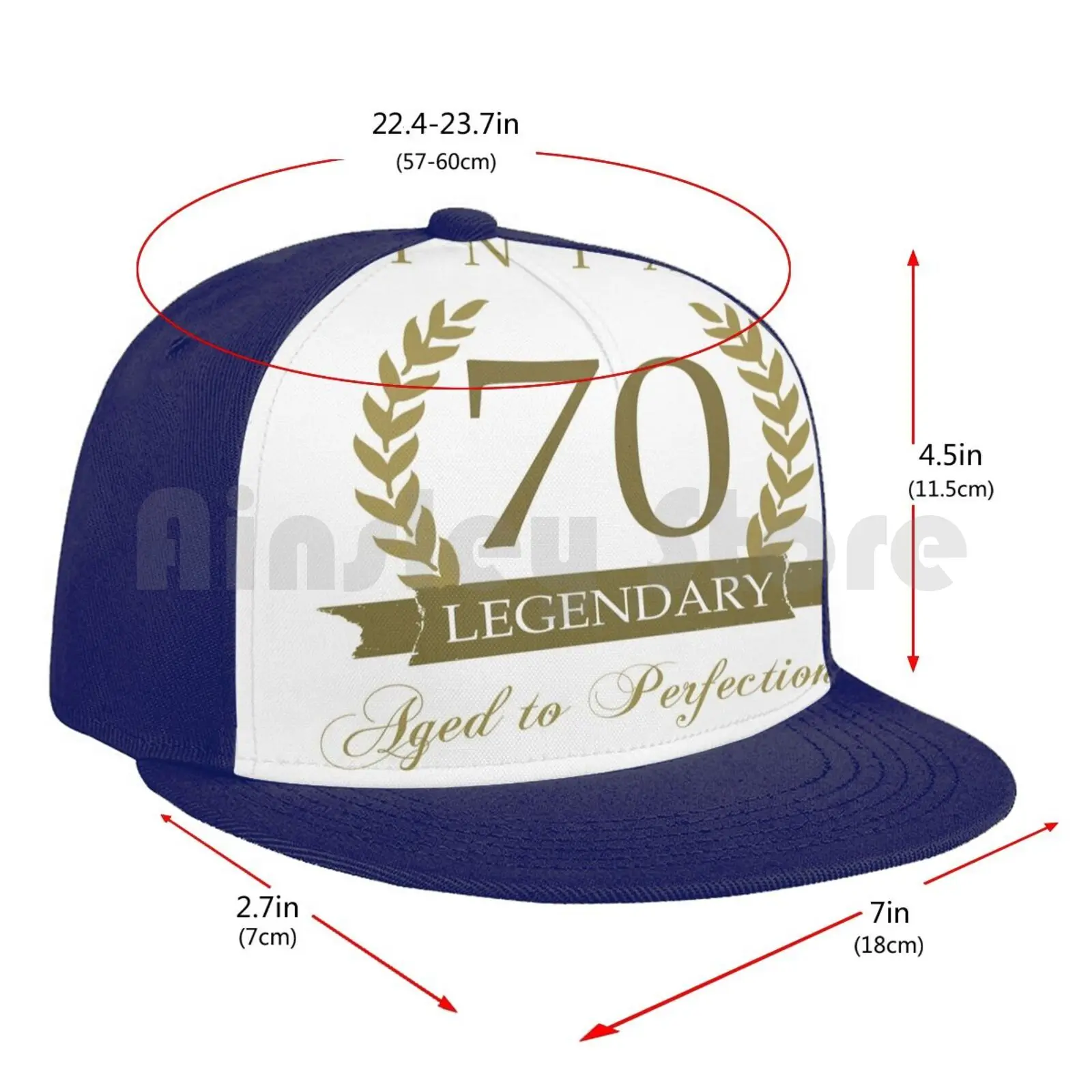 

Legendary 70Th Birthday Baseball Cap Adjustable Snapback Hats Hip Hop 70 70Th Birthday Turning Year Old Age Gold Funny Humor