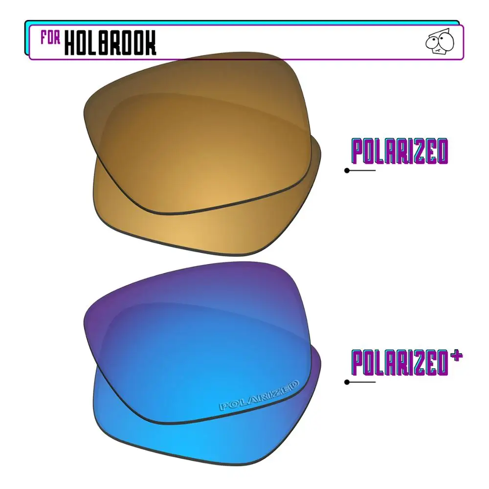 

Ezrelease поляризованные Сменные линзы для-солнцезащитные очки Oakley Holbrook-BlueP Plus-GunmetalP