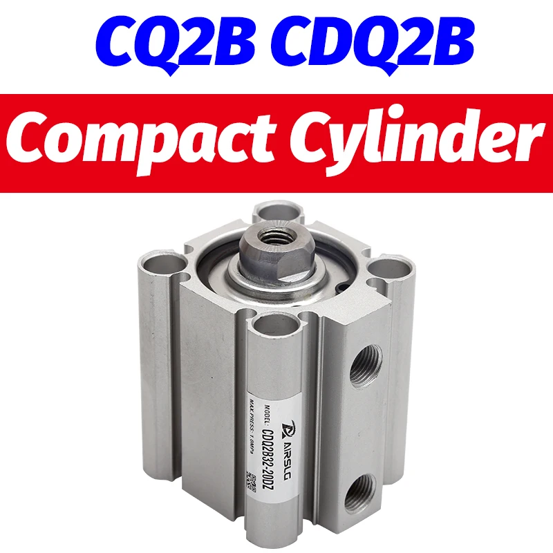 CDQ2B32-20DZ Compact Cylinder Double Acting Single Rod CQ2B32-75DZ With auto switch stroke 5-100mm CQ2A32-30DCZ CDQ2A32-50DZ-M9B |