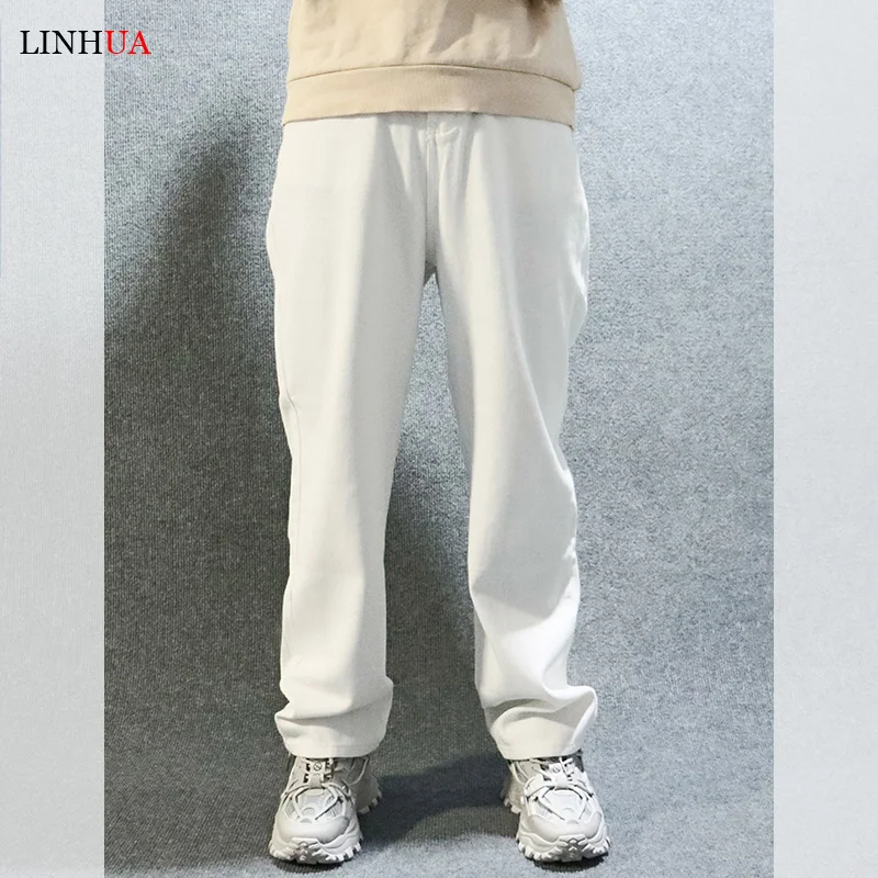 LINHUA Jean Baggy Pants Men's Jeans Pants Denim Mens Jeans for Boys Korean Fashion Men Man Trousers Male Trendyol Streetwear Fit