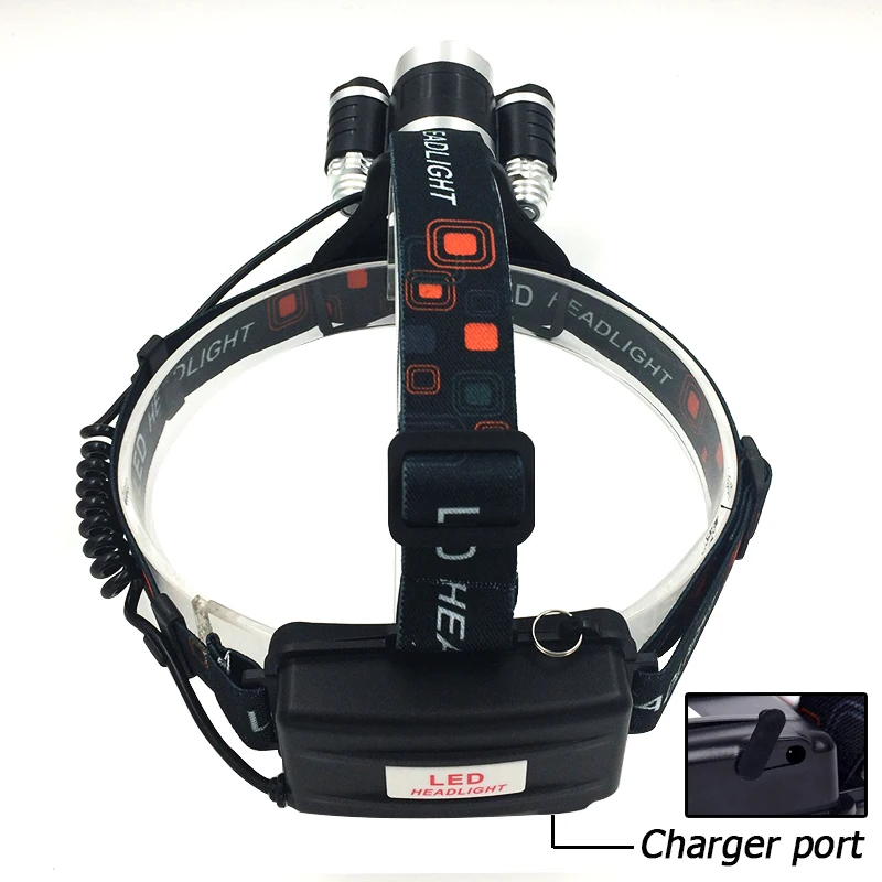 Перевозка груза падения Перезаряжаемые светодиодный налобный фонарь