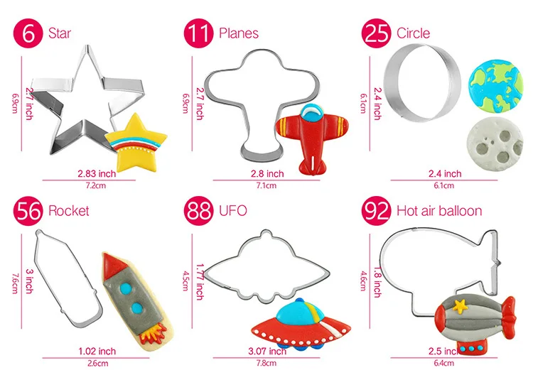 Пространства набор печенья-13 шт.-Fondant(сахарная) пресс для украшения выпечки печенья прессформы для детей праздничная одежда для свадьбы, дня рождения-Нержавеющая сталь, формы для печенья, форма для чебуреков