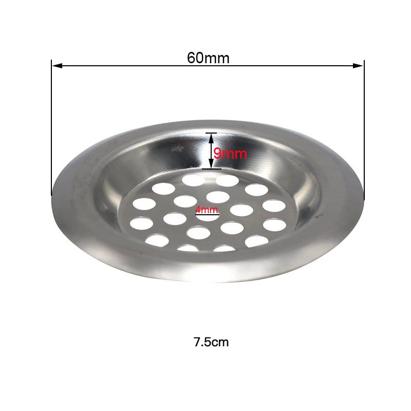 

304 Stainless Steel Bathtub Hair Catcher Stopper Bathroom Drain Hole Filter Trap Kitchen Metal Sink Strainer Floor Drain