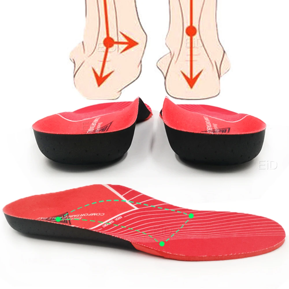 EiD лучшая ортопедическая обувь стельки для обуви EVA Arch Foot Pad X/O коррекции ног на