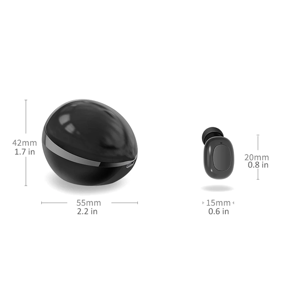 

For A10 TWS Earphone Wireless Bluetooth 5.0 HiFi Earphone Ture Wireless Stereo Sports Earphone With 400mAH Charging Box