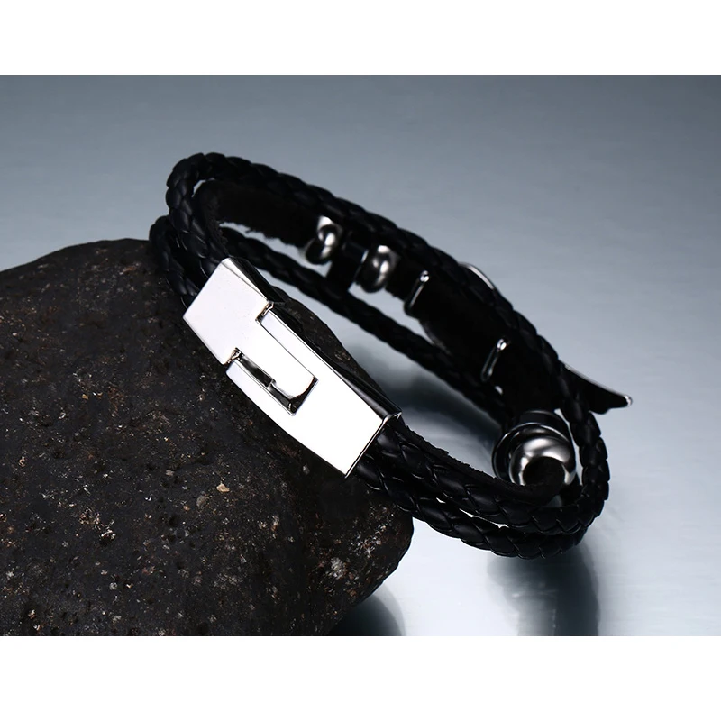 New Fashion Design Jewelry PU Leather Woven Bracelet Men Angel Wings Bracelets Best Friend Gift In Holiday Popular Accessories | Украшения