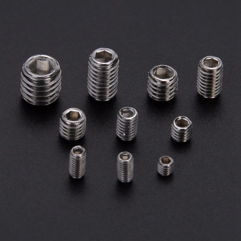 200 шт. 304 винты из нержавеющей стали с шестигранной головкой ассортимент винтов