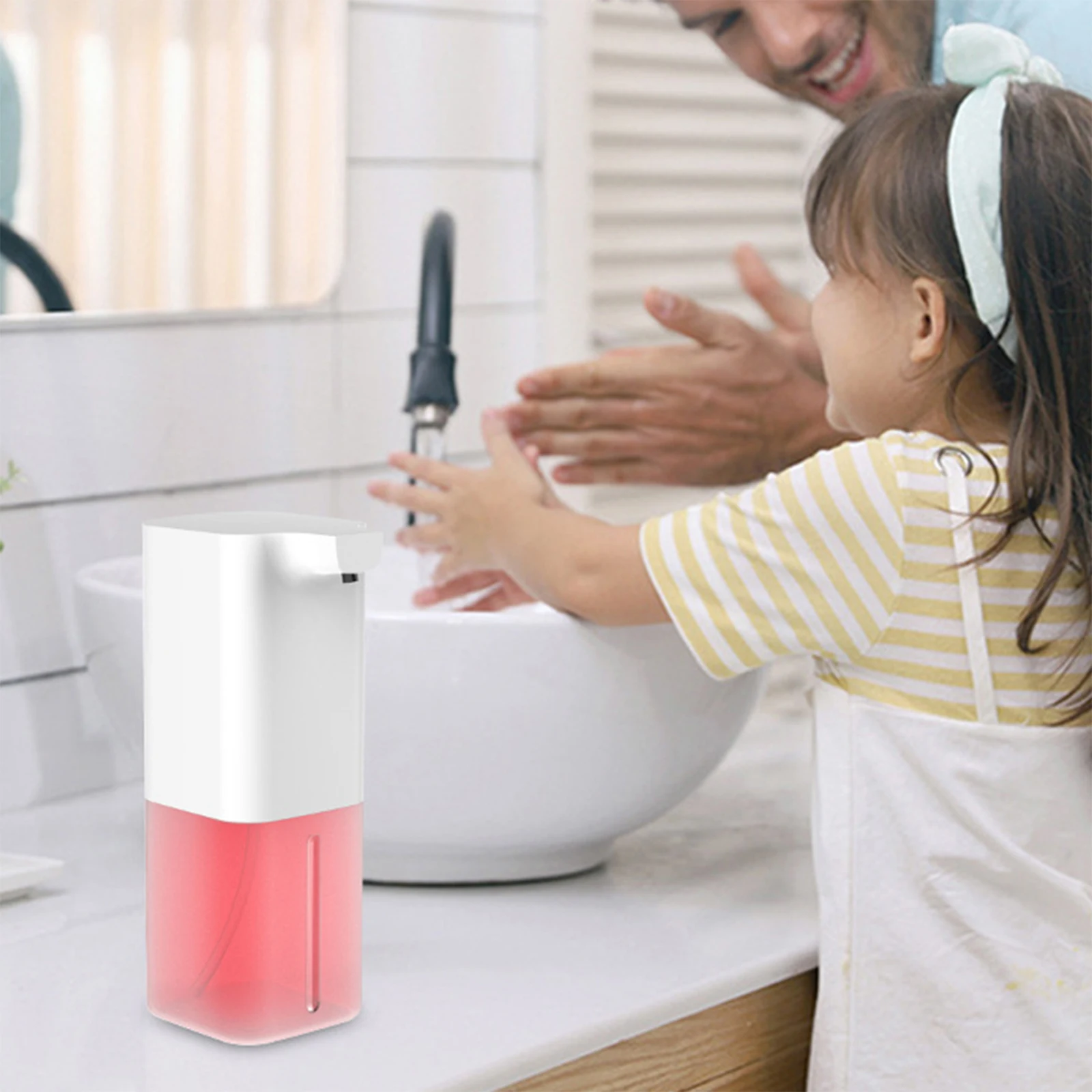 

350ml Automatic Soap Dispenser Box Electric Soap Dispenser Vertical Touchless Sensor Bathroom Hotel Hand Sanitizer Case