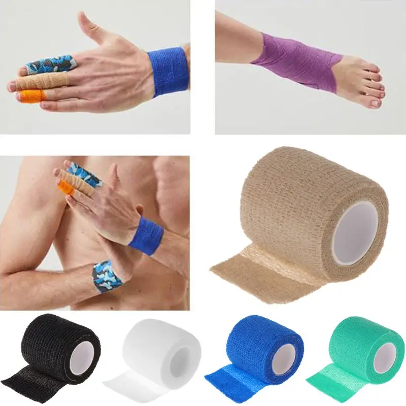 

1x Disposable Tattoo Self-adhesive Elastic Bandage Grip Cover Wrap Sport Tape G6KE