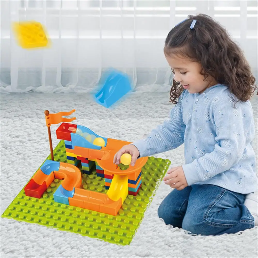 Montessori Marble Run Blocks For Kids 2 To 4 Years Old Baby Building Blocks For Boys Girls 1 Year Kids Build Block Birthday Gift