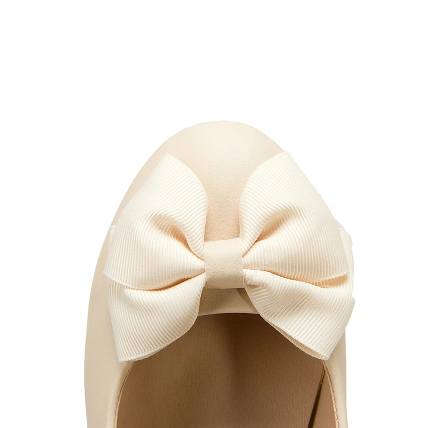 Women Ballet Bow Shoes White Women Wedges Shoes For Office Work Boat Shoes Cloth Sweet Loafers Women's Pregnant Wedges Shoes