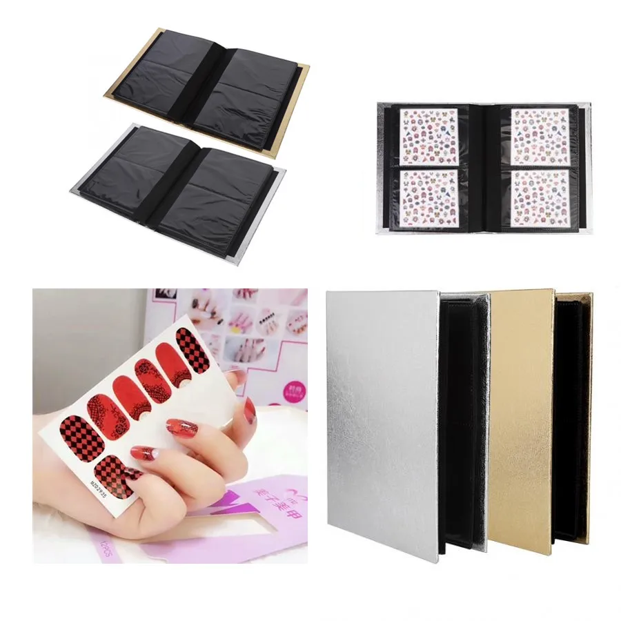 30 страниц 3D наклейка на ногти водная Коллекция альбомов складная книга для
