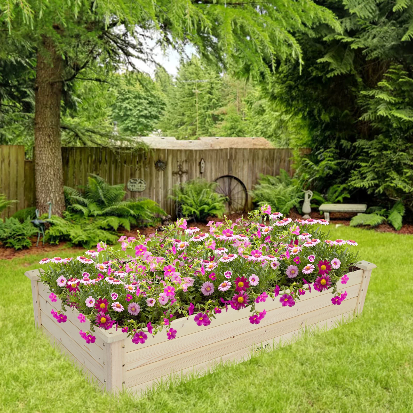 

Деревянная посадочная рама типа земли 122*61*25,5 см DC156