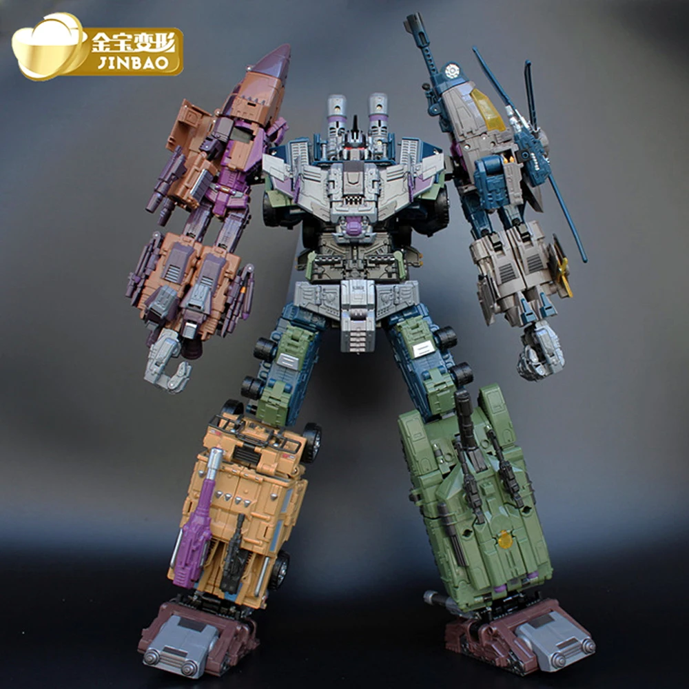 Jinbao крупногабаритная игрушка робот трансформер Bruticus Warbotron Onslaught Brawl Swindle Blast Off