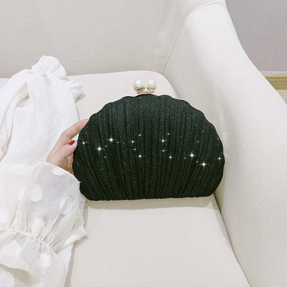 

2020 woman luxury dinner party chain shoulder bag gorgeous bridal ball evening gown shell bag charm ladies elegant evening party