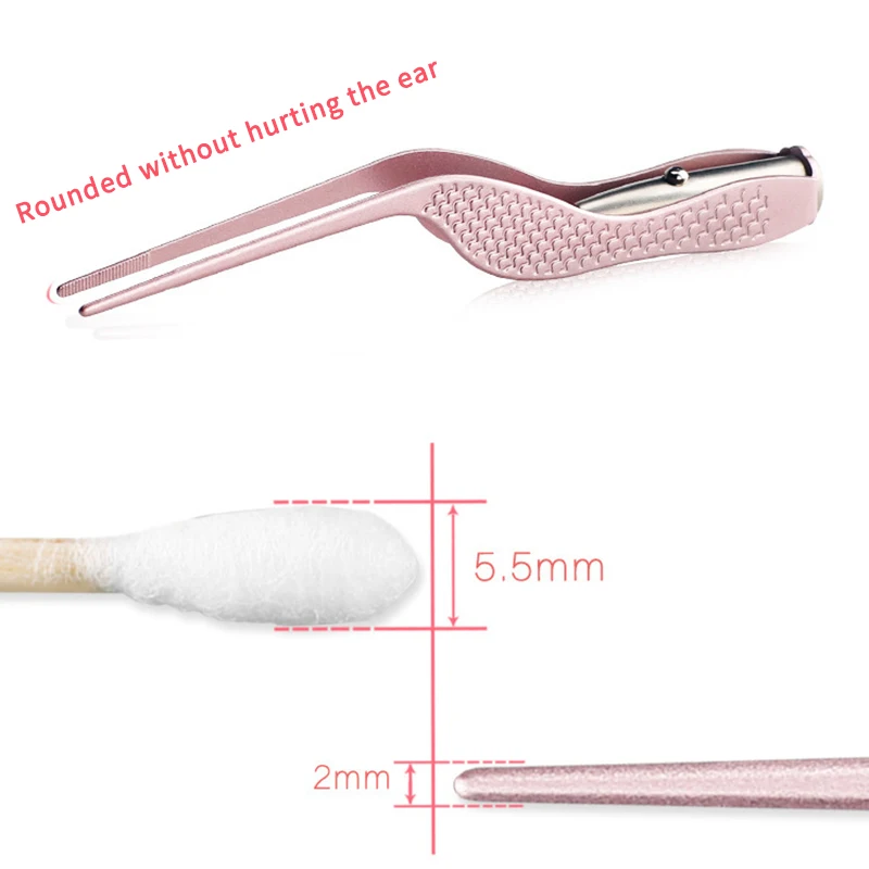 

Earwax Remover Children's Light Ear Spoon Ear Cleaning Visual Ear Picking Tool 3 Pc