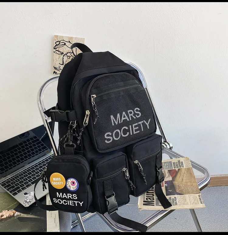 

YTX554 Male simple large-capacity college style net red backpack female college student backpack