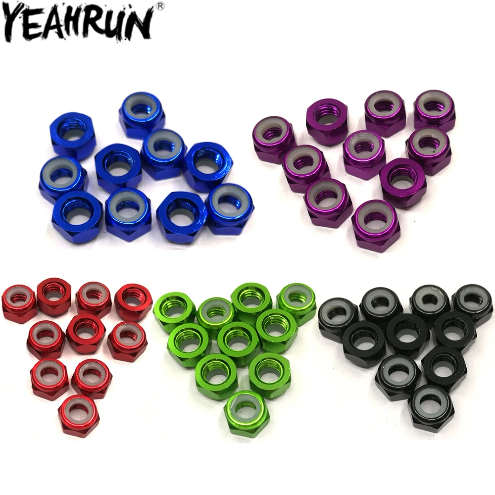 

Самоблокирующаяся гайка Nylock YEAHRUN M5, алюминиевая Шестигранная Ступица колеса, адаптер для радиоуправляемых машинок, игрушек, оборудование, 10...