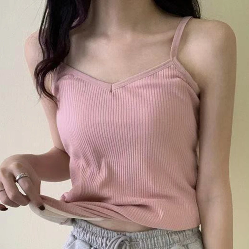 

New Seamless Thermal Vest Women Thick Velvet T-shirt Winter Slim Double-layer Sling Underwear Comfortable Tops