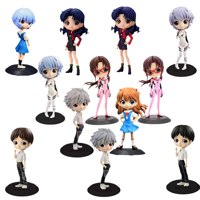 

Bandai Neon Genesis Evangelion Anime Figure Qposket Ayanami Rei Asuka Genuine Model Gift Anime Action Figure Toys for Children