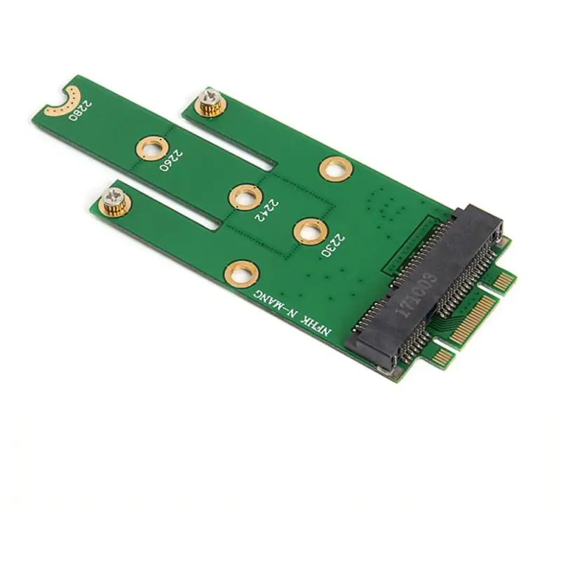 

MSATA to M.2 NGFF Adapters Convert Card 6.0 Gb/s NGFF M.2 SATA Bus SSD B Key msata Male Riser M.2 Adapter for 2230-2280 M2 SSD