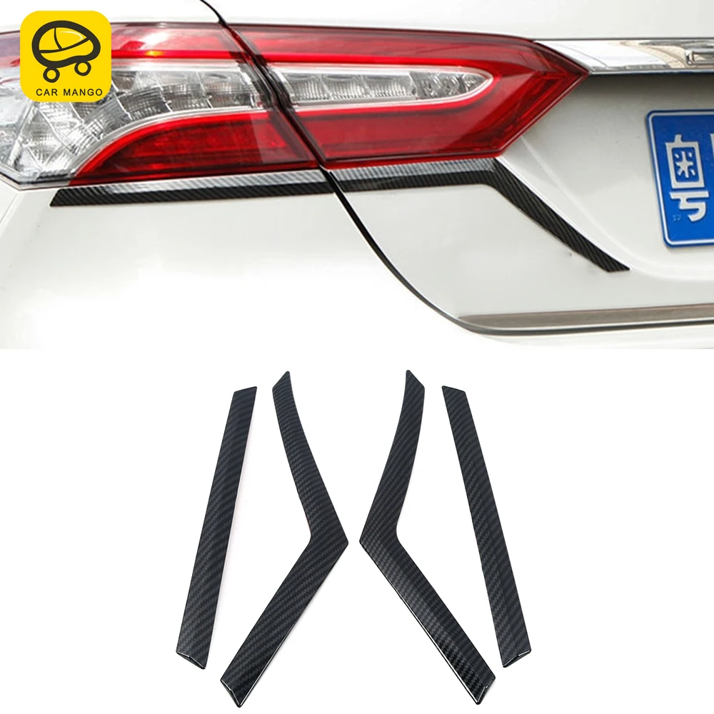 

CarManGo Car Accessories Front Rear Lamp Head Light Trim Chrome Cover Frame Sticker Decoration for Toyota Camry XV70 2017-2020