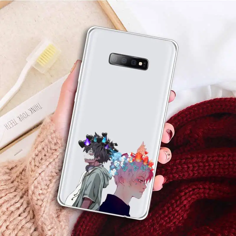 

my hero academia Phone Case Transparent For Samsung Galaxy A71 A21s S8 S9 S10 plus note 20 ultra