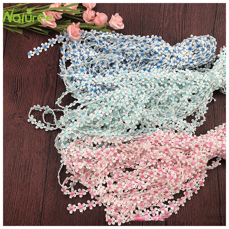 1 5 см ширина вышитые двором кружева цветок цветные пять лепестков