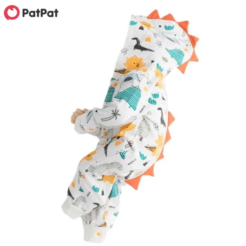 

PatPat 2020 New Spring and Autumn Baby Adorable Animal Hooded Jumpsuit for Baby Boy BodySuits Clothes