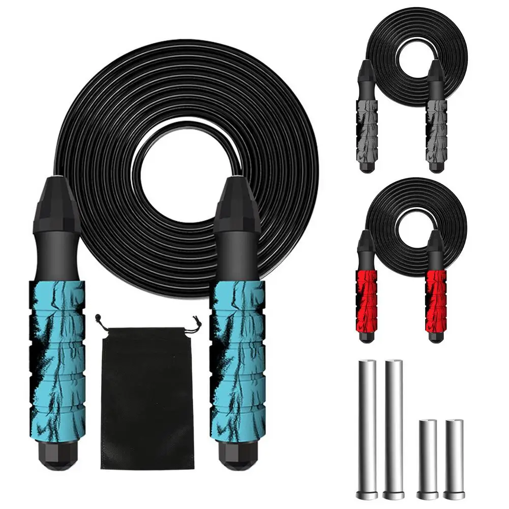 

Adjustable Load-Bearing Skipping Rope Speed Weighted Jump Ropes Cable Training Fitness Equipment Bearings Anti-Slip Handle