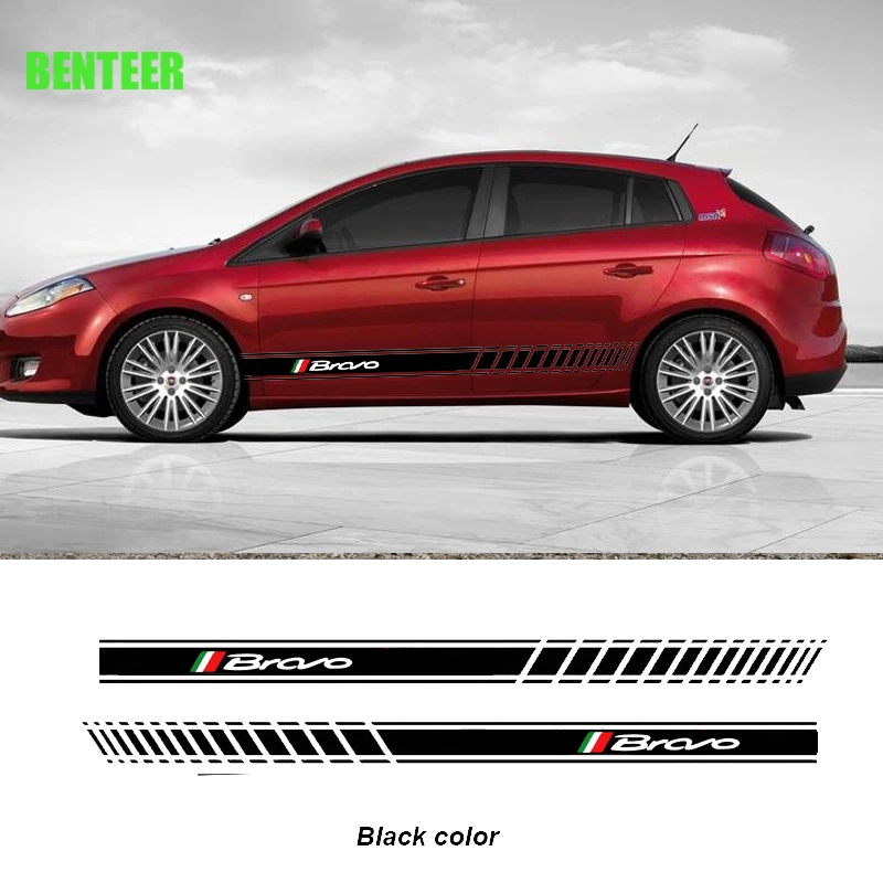 

2pcs Car Side Sticker For Fiat Bravo