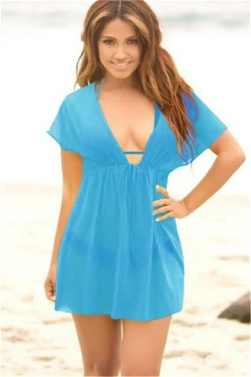 

Sexy Women Ladies Beach dress Cover up Kaftan Sarong Summerwear Bathing Suit Summer Swimwear Bikini Dresses