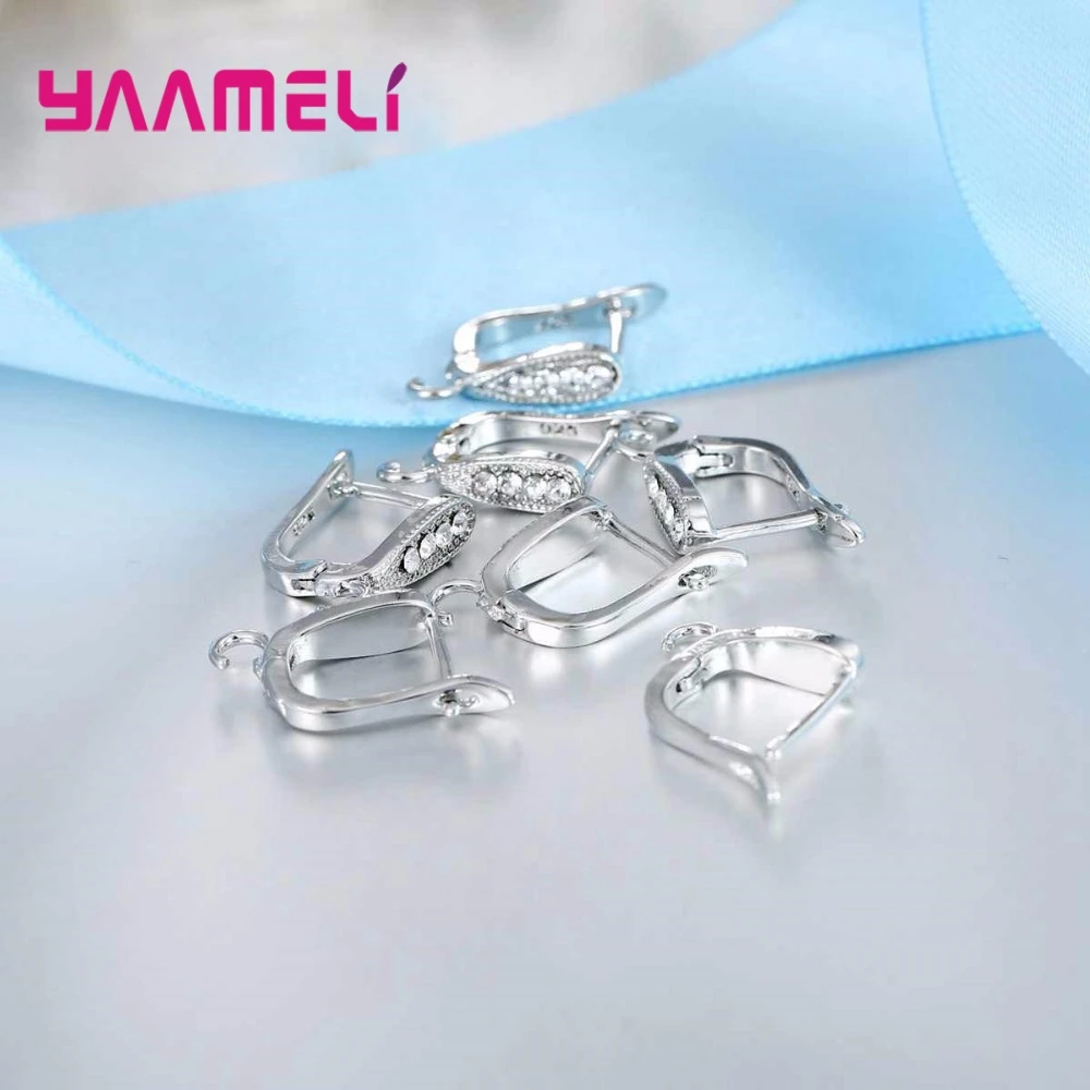 Заводская цена модные серьги-кольца из стерлингового серебра 925 пробы компоненты