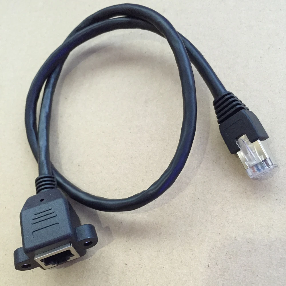 

0.3m 1'ft RJ45 Network Ethernet Patch Cable Male to Female M-F Extension Cat6