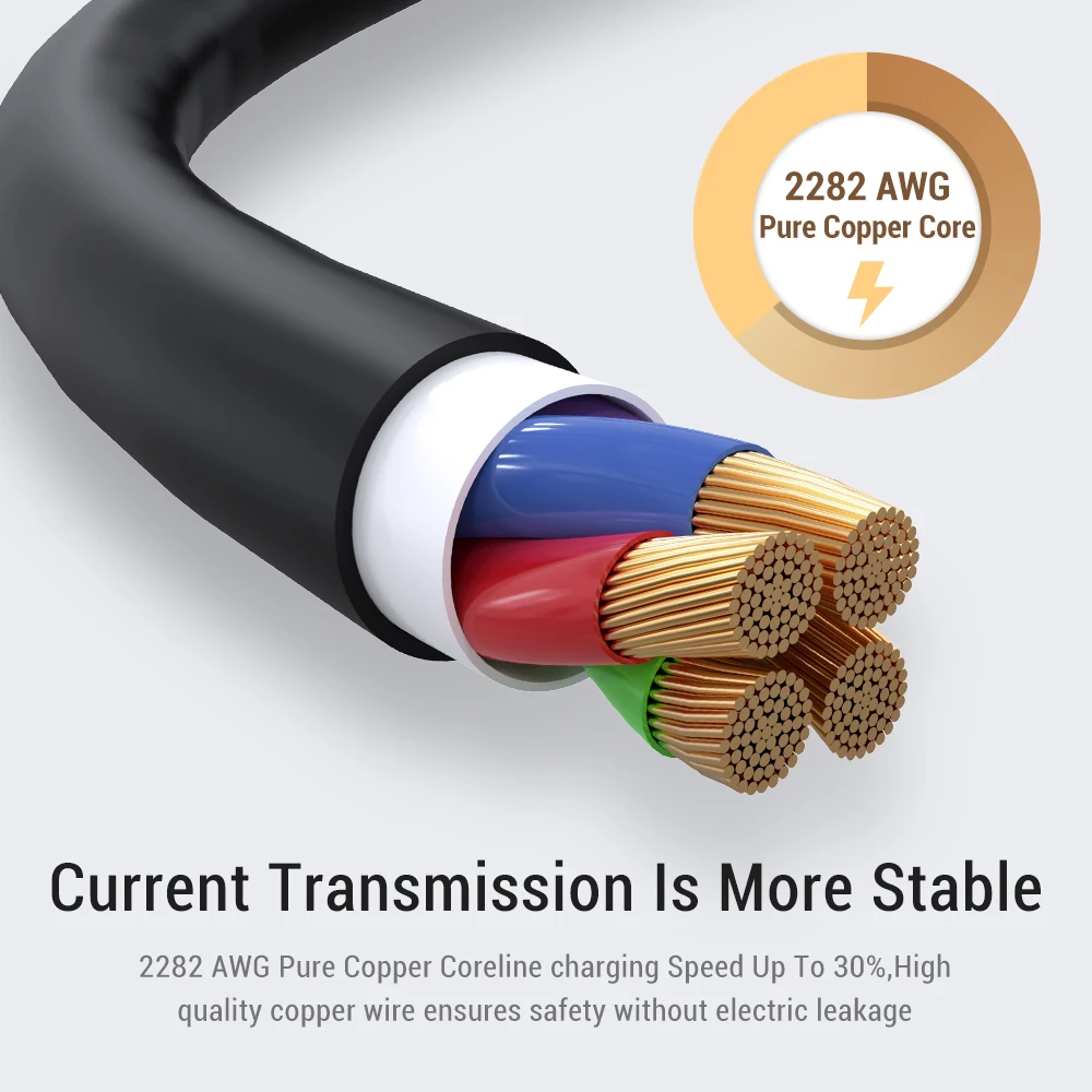 TOPK AC32 USB Type C кабель отображение напряжения и тока для быстрой зарядки