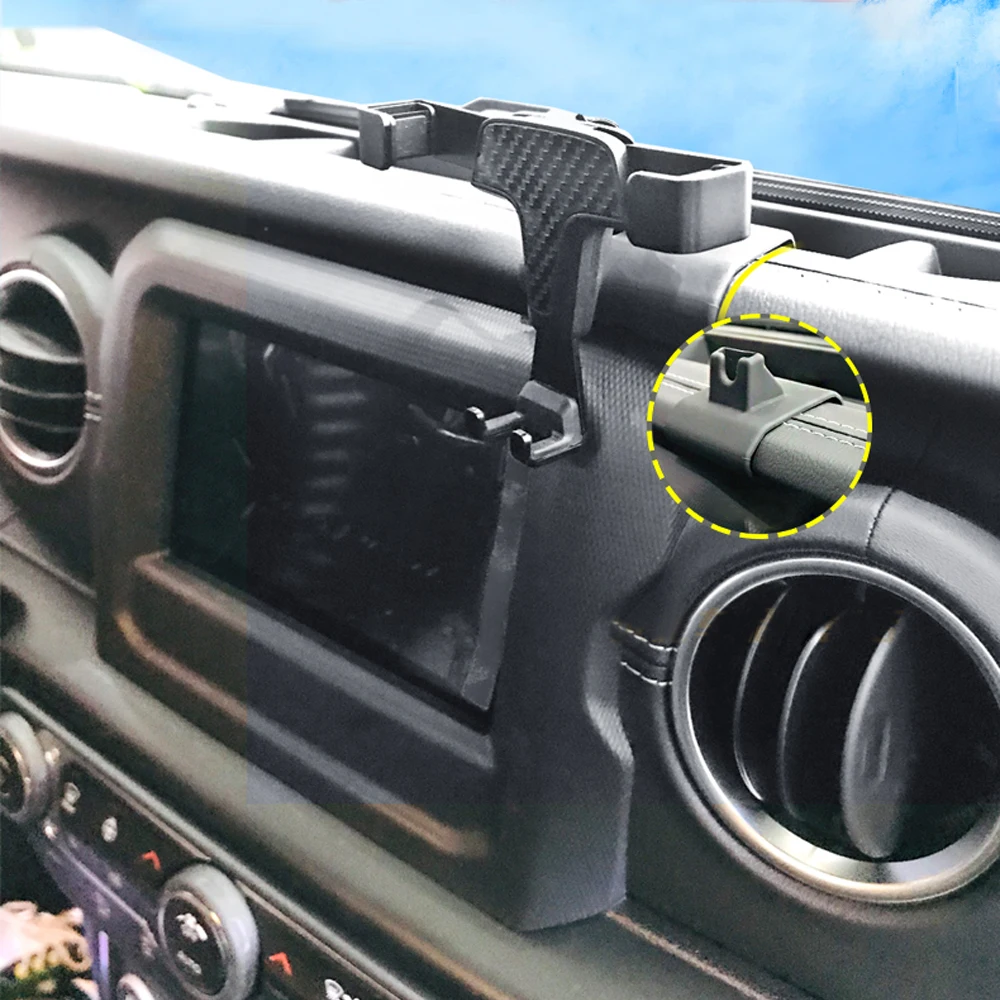

For Jeep Wrangler JL 2019 2020 accessories Car Air Vent Mount Smartphone Holder Stand Mobile Phone Stable Cradle
