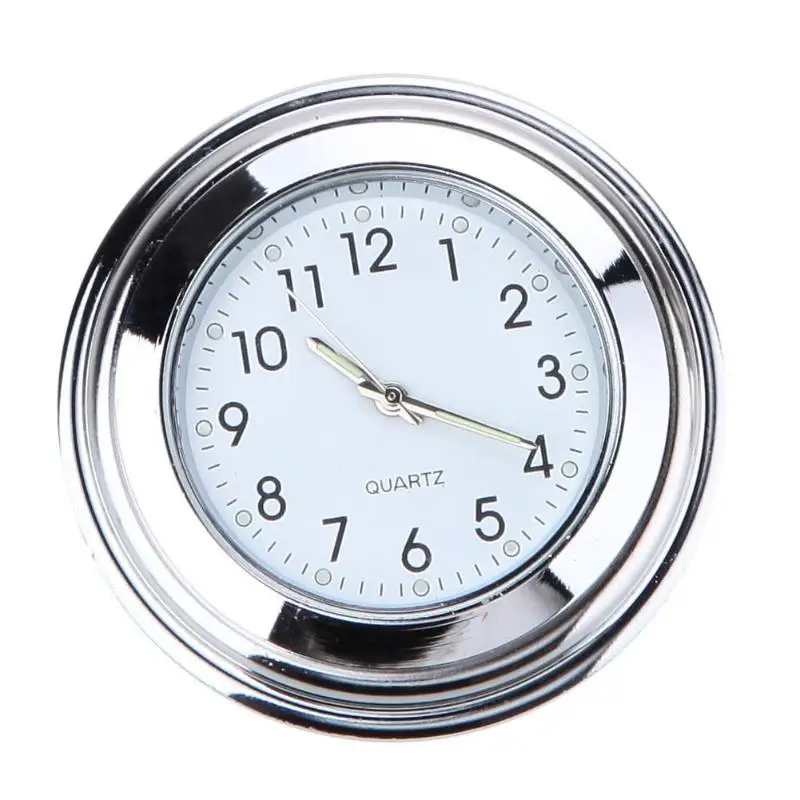 Универсальные часы для мотоцикла водонепроницаемые хромированные 7/8 дюйма с